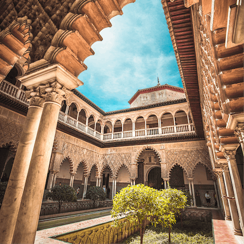Explore the ancient sights of Seville on foot from your central location