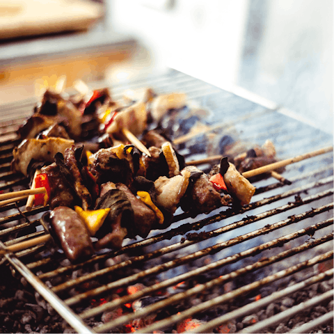 Prepare a delicious feast on the outdoor barbecue