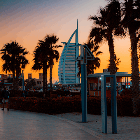 Stay on the fronds of Palm Jumeirah, one of Dubai's most glamorous destinations