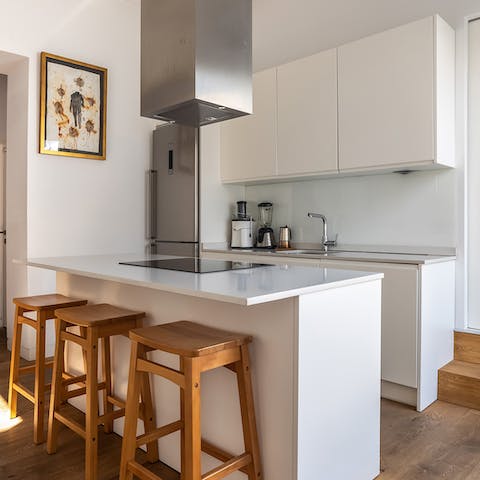 Recreate your favourite Spanish dishes in the fully equipped kitchen