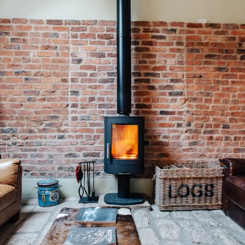 Make yourself cosy and comfortable in front of the fire
