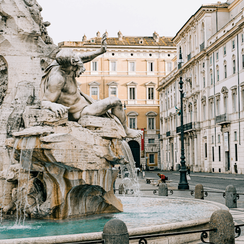 Explore Rome on foot – Piazza Navona is five minutes away