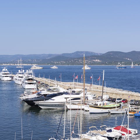 Stay in the Port de Saint-Tropez and explore the many museums and landmarks