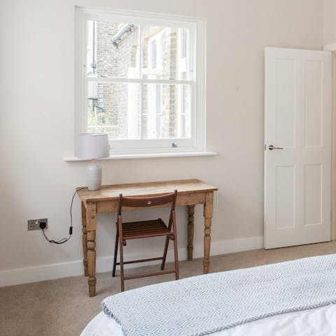 Work on your novel or shoot off some emails at the workspace