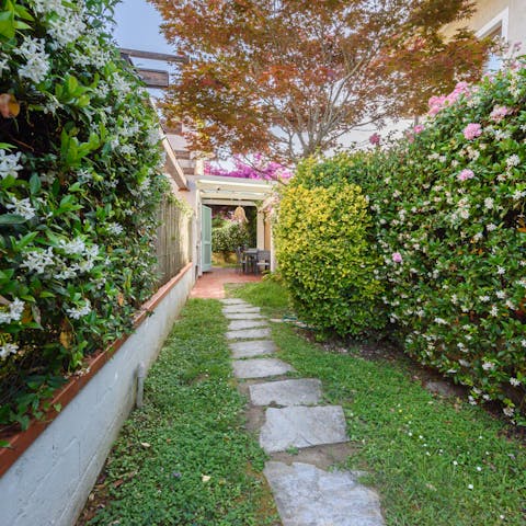 Enjoy laidback evenings in the private garden