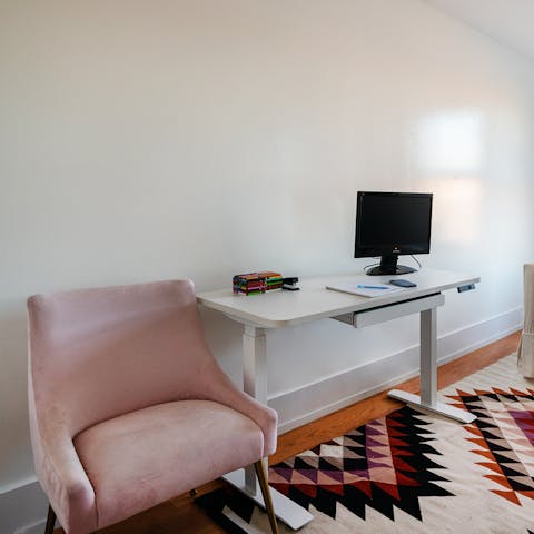 Work from home in this stylish study