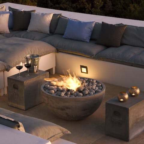 Light up the fire pit and share stories after dark