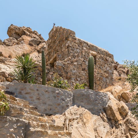 Explore some of Mykonos' history with the onsite chapel