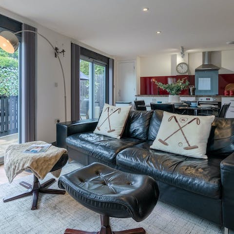 Spend cosy evenings in – this is a great base for two