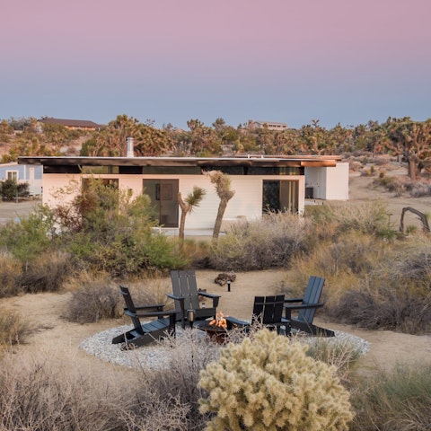 Hunker down for stargazing nights beside the firepit