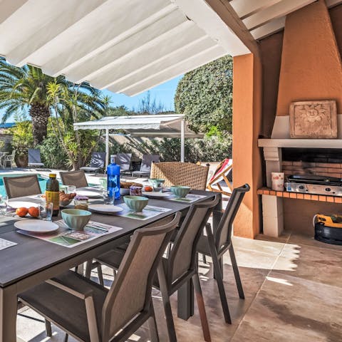 Enjoy a barbecue in the evenings