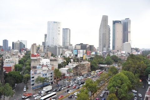 Enjoy Mexico City's dramatic modern skyline from the heart of the city