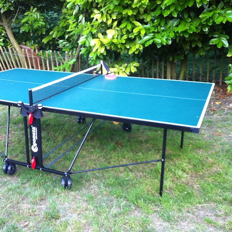 Get into the competitive spirit over game of ping pong