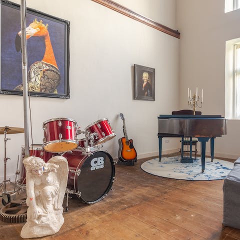 Form a family band, or pen the opening bars to your new track with plenty of instruments to hand