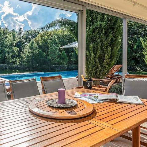 Ideal spot for alfresco dining and late night conversation