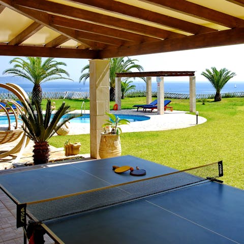 Get competitive over a game of table tennis