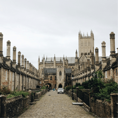 Explore the historic city of Wells – just a short drive away