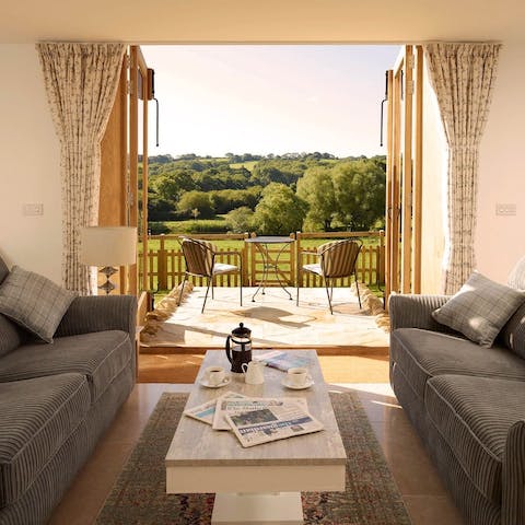 Open the french doors and let fresh country air in