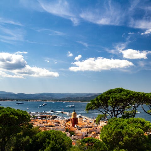 Drive 4km to the Port of Saint-Tropez