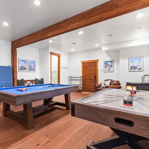 Enjoy memorable nights at home in the games room