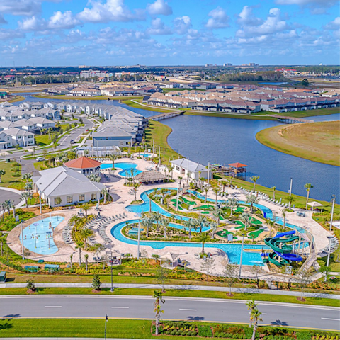 Soak up the sun from the countless shared pools