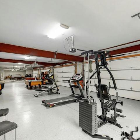 Get a good workout or have fun in the games area