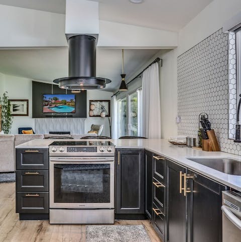 Prepare wonderful meals in the modern kitchen