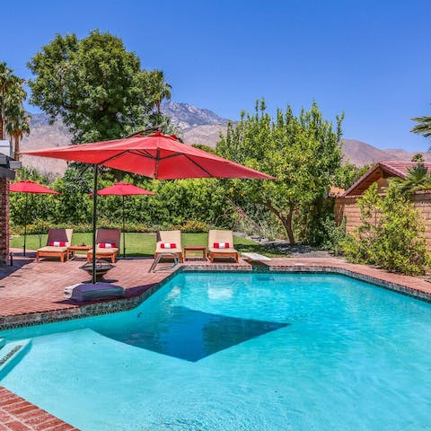 Cool off in the sparkling pool