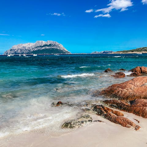 Lounge under the Italian sun at the beach, fifteen-minute walk away
