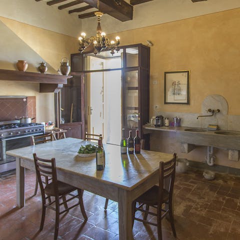 Light the barbecue and prepare a celebratory dinner using fresh local ingredients