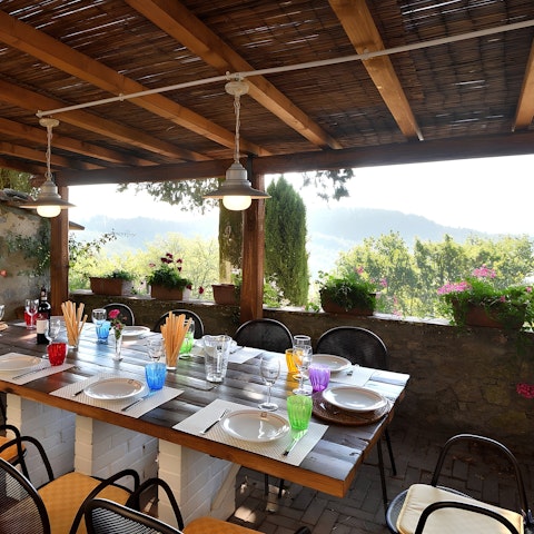 Savour magical evenings gathered on the terrace as the sun sets