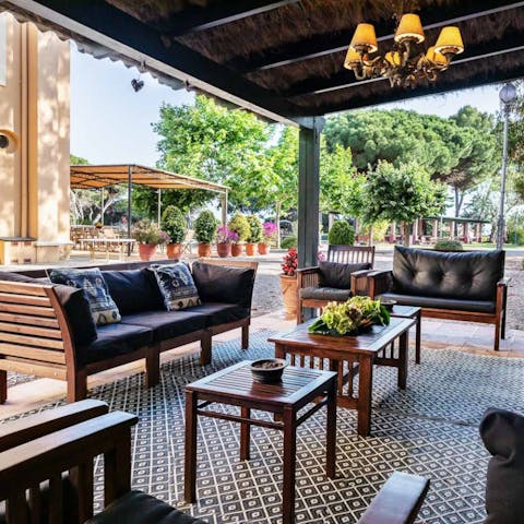 Make use of all the outdoor space to eat, drink, and snack alfresco