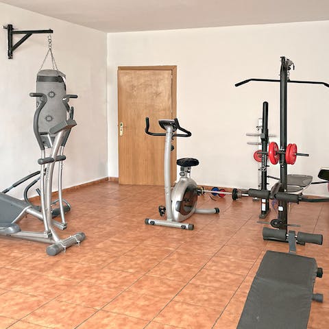 Work up a sweat in the gym