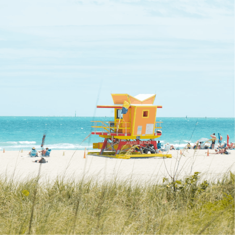 Reach Miami's pristine beaches in minutes