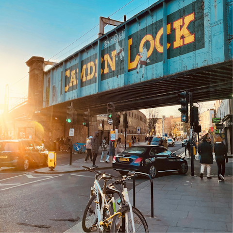 Stroll through Camden's vibrant neighbourhood, right on your doorstep