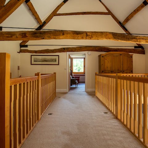 Admire the home's character features