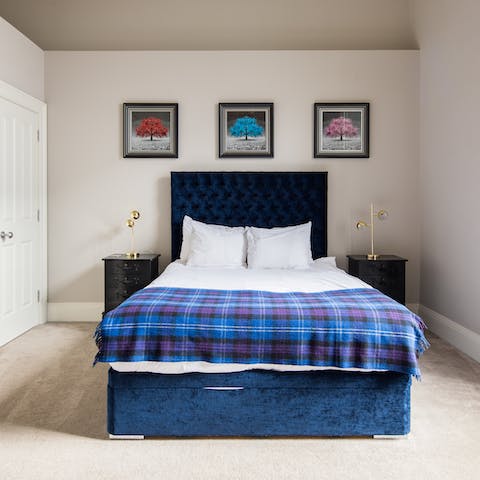 Get a good night's sleep in the cosy bedroom