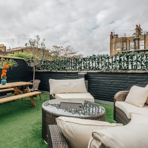 Head up to the private  rooftop terrace for evenings under the stars