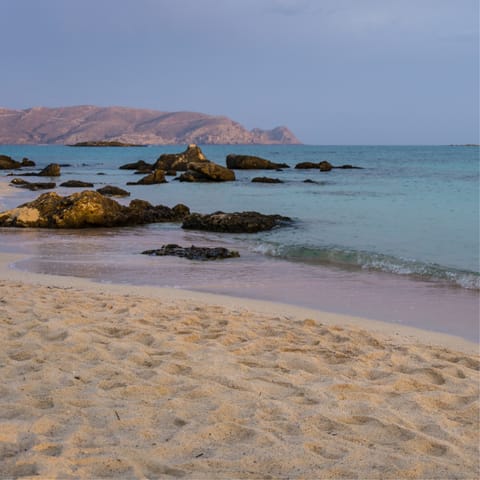 Spend a fantastic day at Kalyves Beach – it's just 5km away