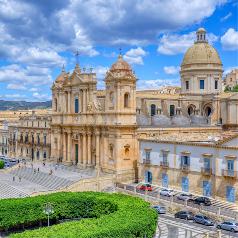 Spend the day in historic Noto, not far by car