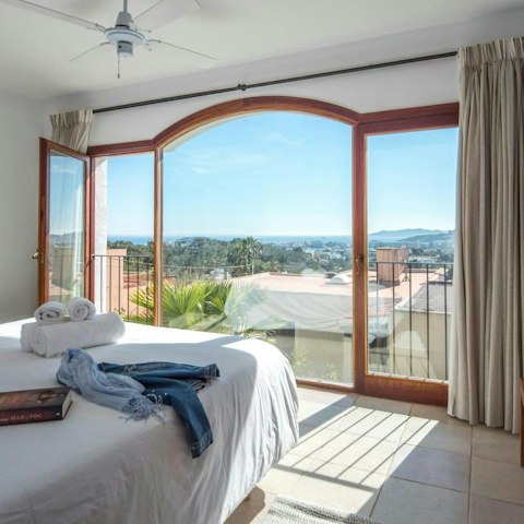 Admire the vistas over the Mediterranean Sea