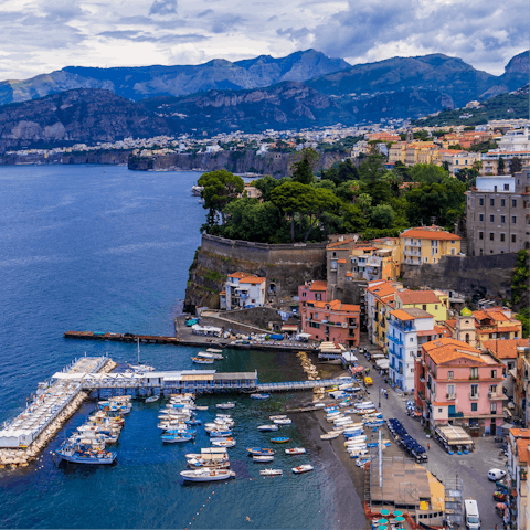 Explore Sorrento, including Piazza Tasso, under a five-minute stroll away