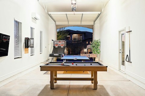 Challenge the group to pool, ping-pong, or foosball all evening