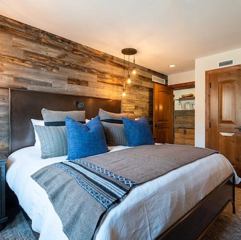 Sleep soundly in the super king-sized beds