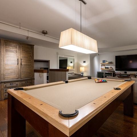 Get ready for game night at the pool table