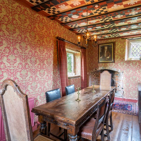 Eat a feast fit for a king in the regal dining room