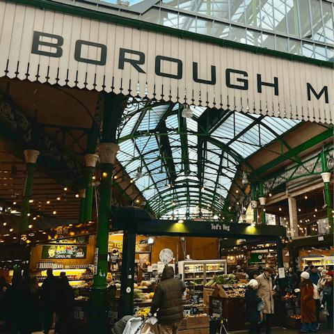 Grab a bite to eat at Borough Market on your doorstep