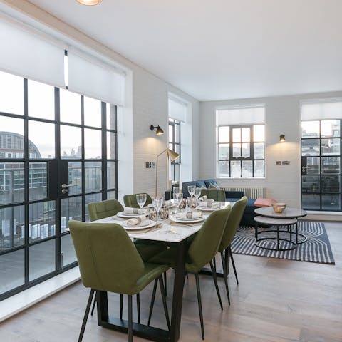 Prepare a family dinner to share around the dining table