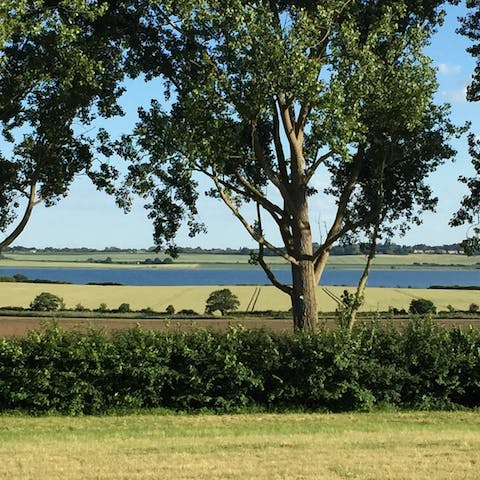 Take in uninterrupted rural views from just about every window