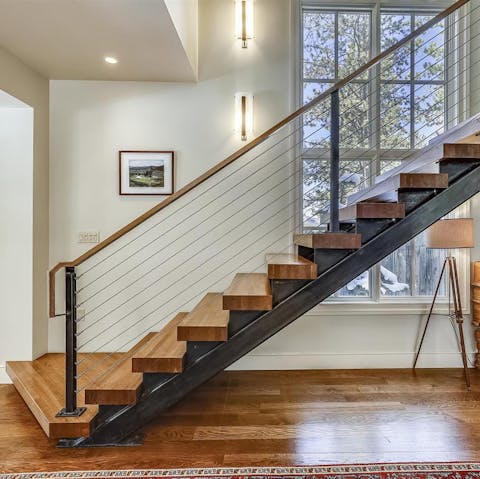The wonderful modern staircase